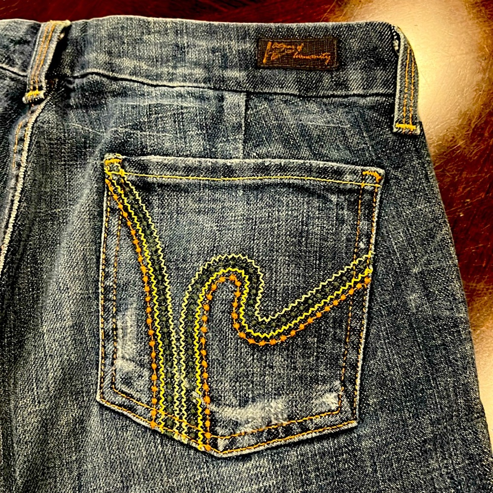 COH Citizens of Humanity 110 low waist wide leg stretch